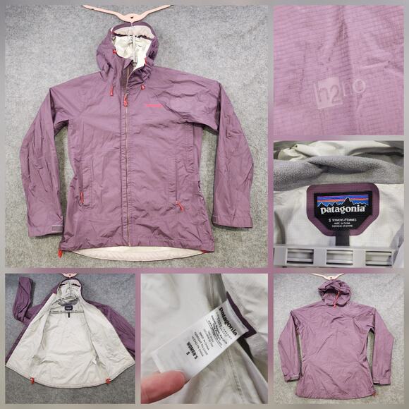 Patagonia Jacket Womens Small H2No Hooded Waterproof Torrentshell Softshell Rain - Picture 1 of 16
